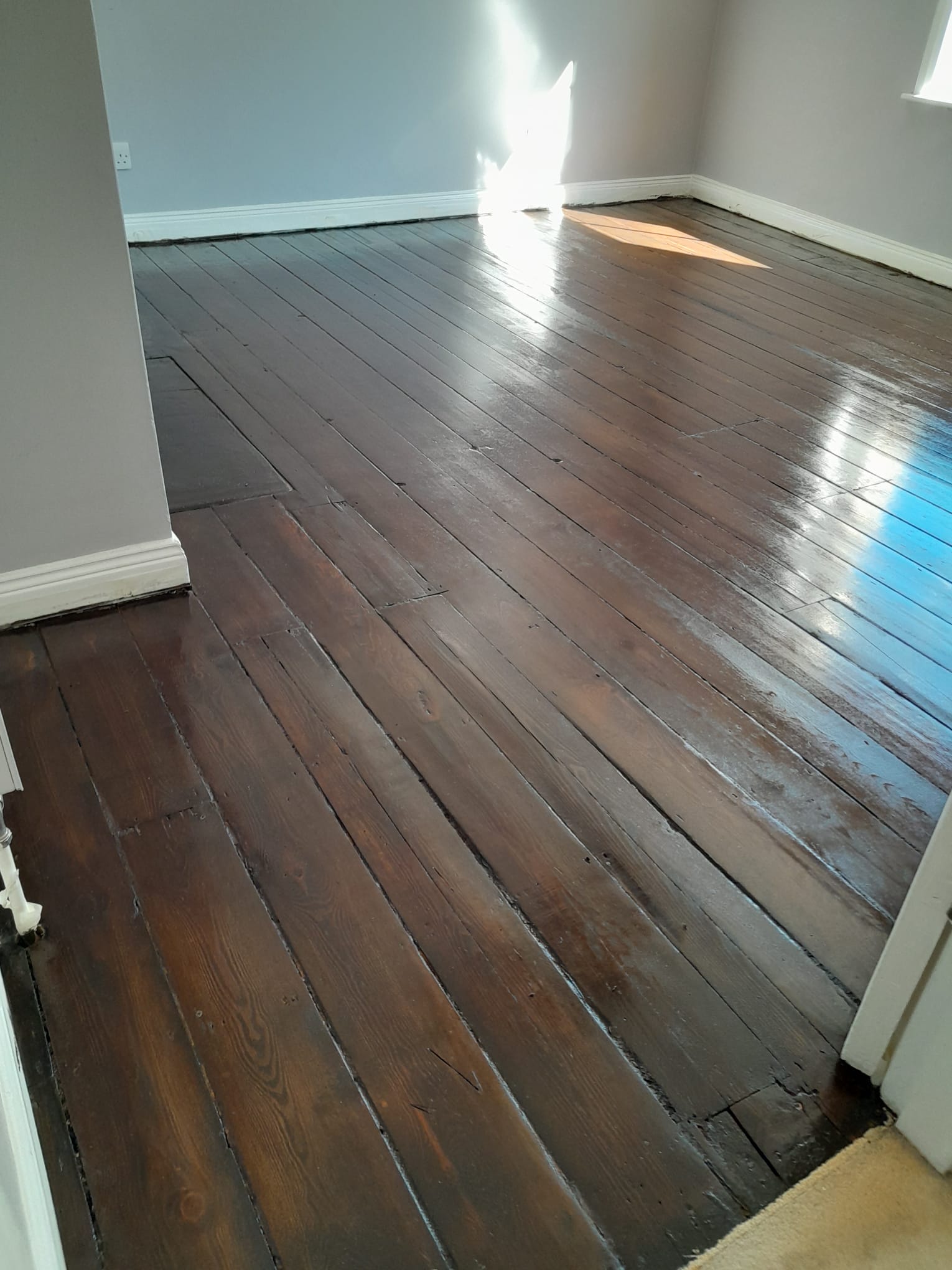 wooden floor restoration work