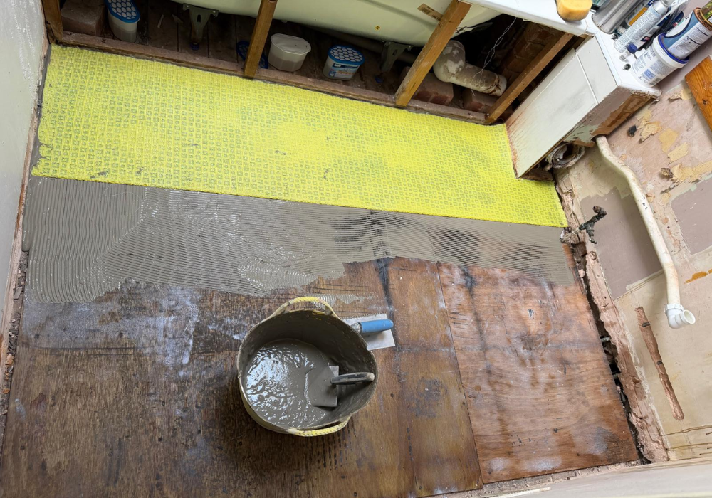 Finishing Tiling Work